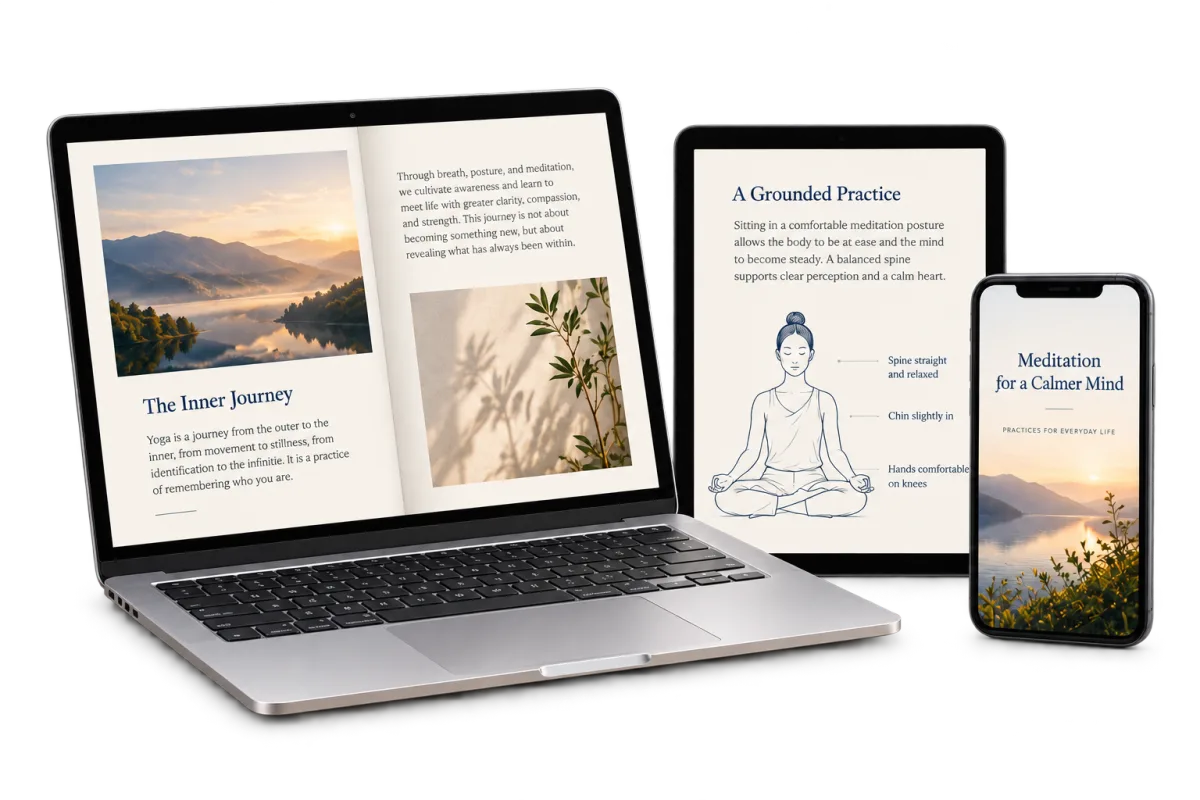 KRI eBooks displayed on a laptop, tablet and phone